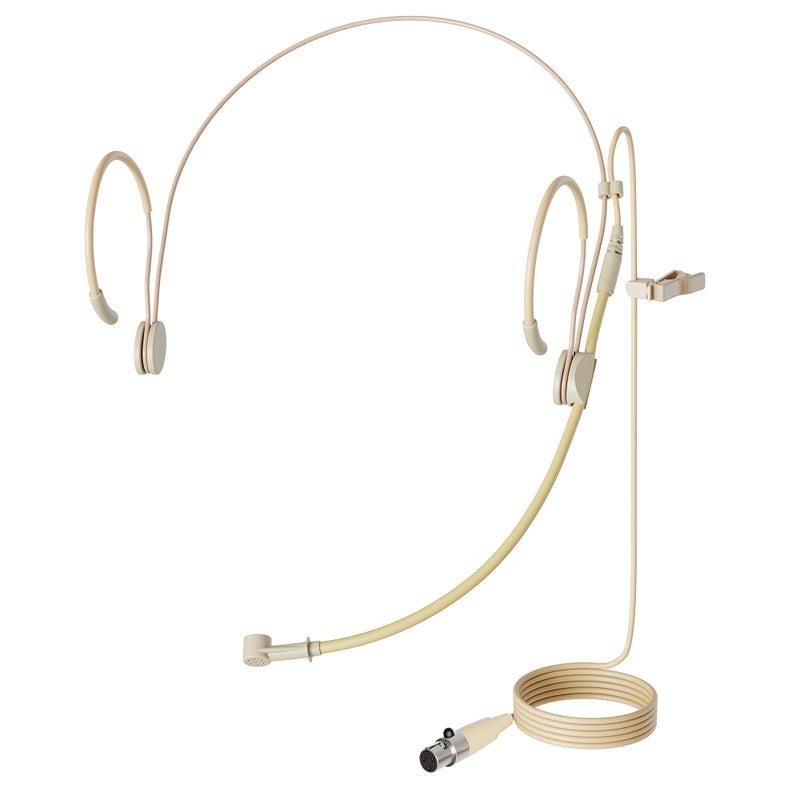 JK سماعة رأس مع ميكروفون أحادي الاتجاه J K MIC-J 069 متوافقة مع نظام الميكروفون اللاسلكي AKG Samson - قابس Mini XLR TA3F - Image 1